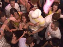 In a crowd